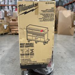 DALLAS LOCATION- AS-IS Milwaukee High Capacity 72 in. W x 22.1 in. D 18-Drawer Mobile Workbench Cabinet