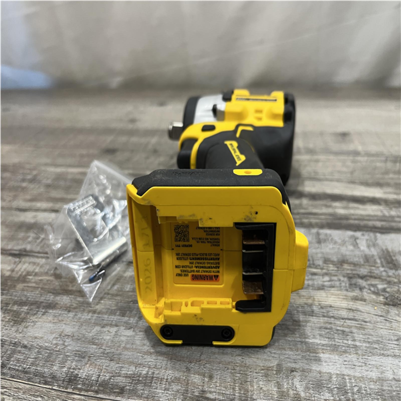 AS-IS DEWALT ATOMIC 20V MAX Cordless Brushless 1/2 in. Variable Speed Impact Wrench (Tool Only)