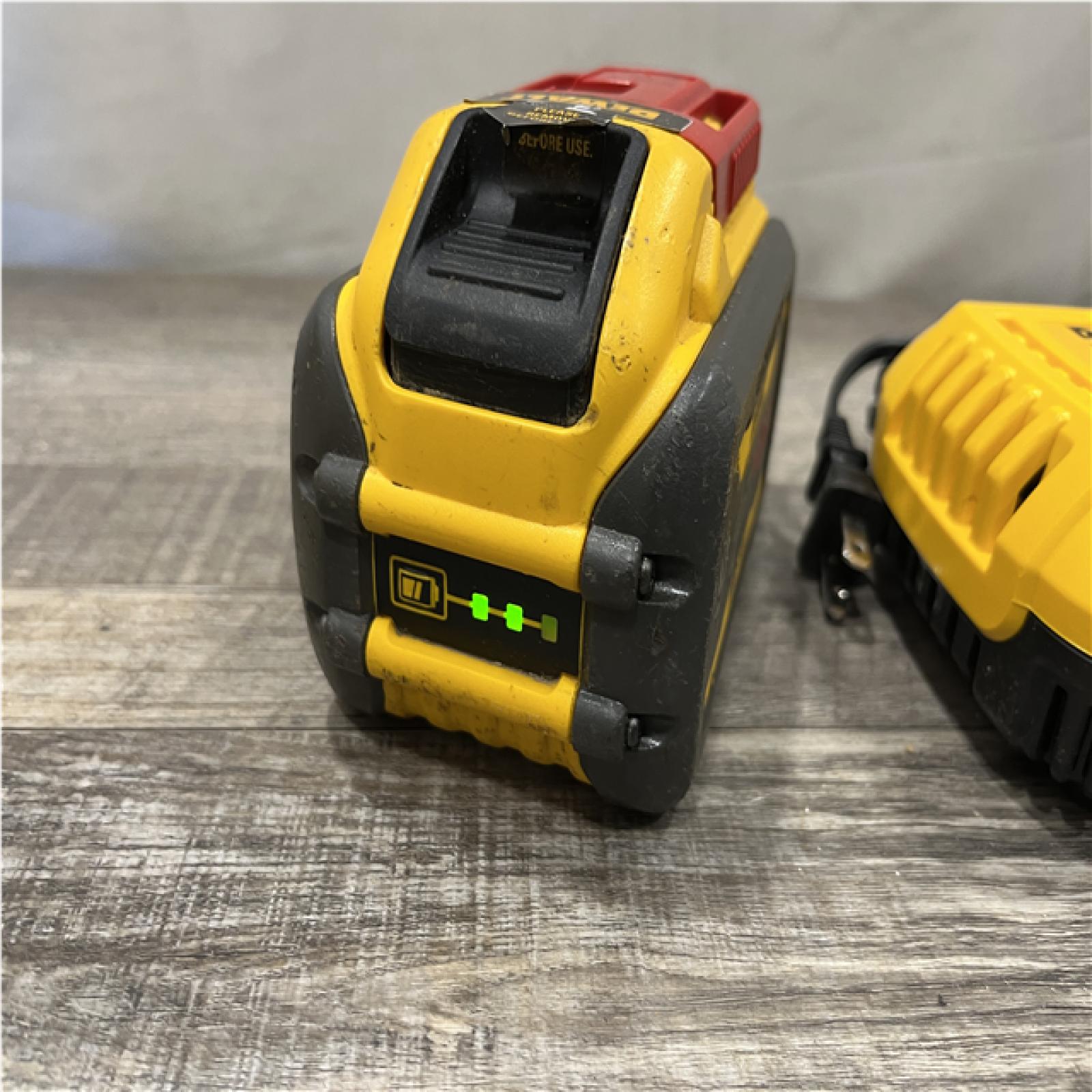 AS-IS DEWALT 20V/60V MAX FLEXVOLT Lithium-Ion 9.0Ah Battery and Charger Starter Kit