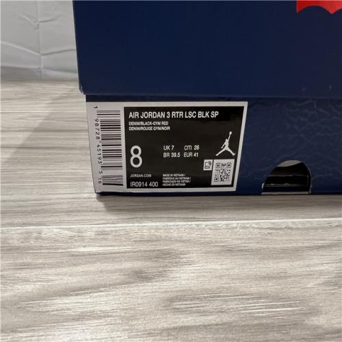 Air Jordan 3 x Levi's - Black/White - SZ 8