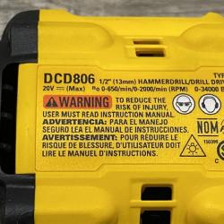 AS-IS DEWALT 20V XR Brushless Cordless 1/2 in. Hammer Drill (Tool-Only)