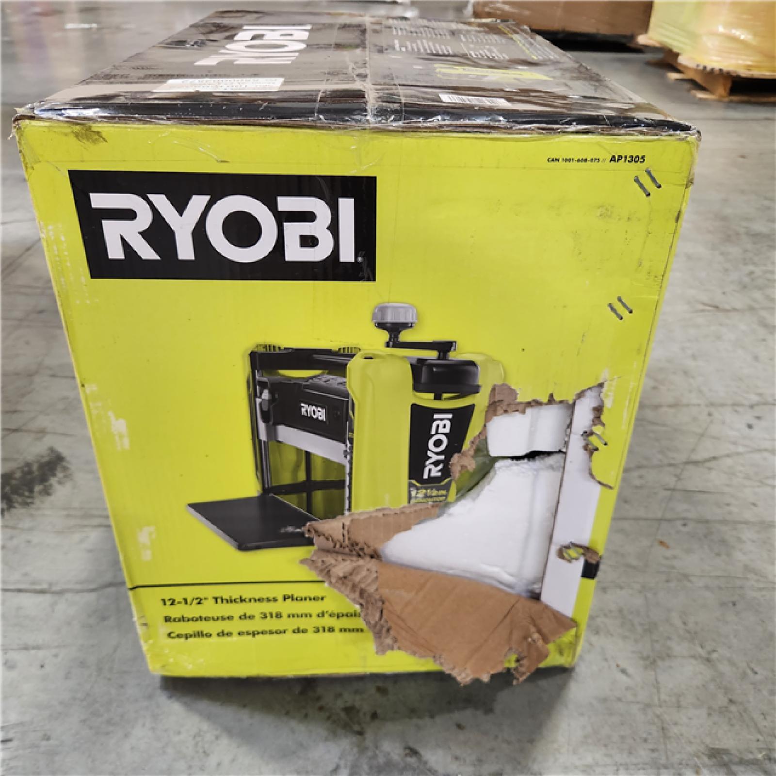 NEW! RYOBI 15 Amp 12-1/2 in. Corded Thickness Planer with Planer Knives, Knife Removal Tool, Hex Key and Dust Hood