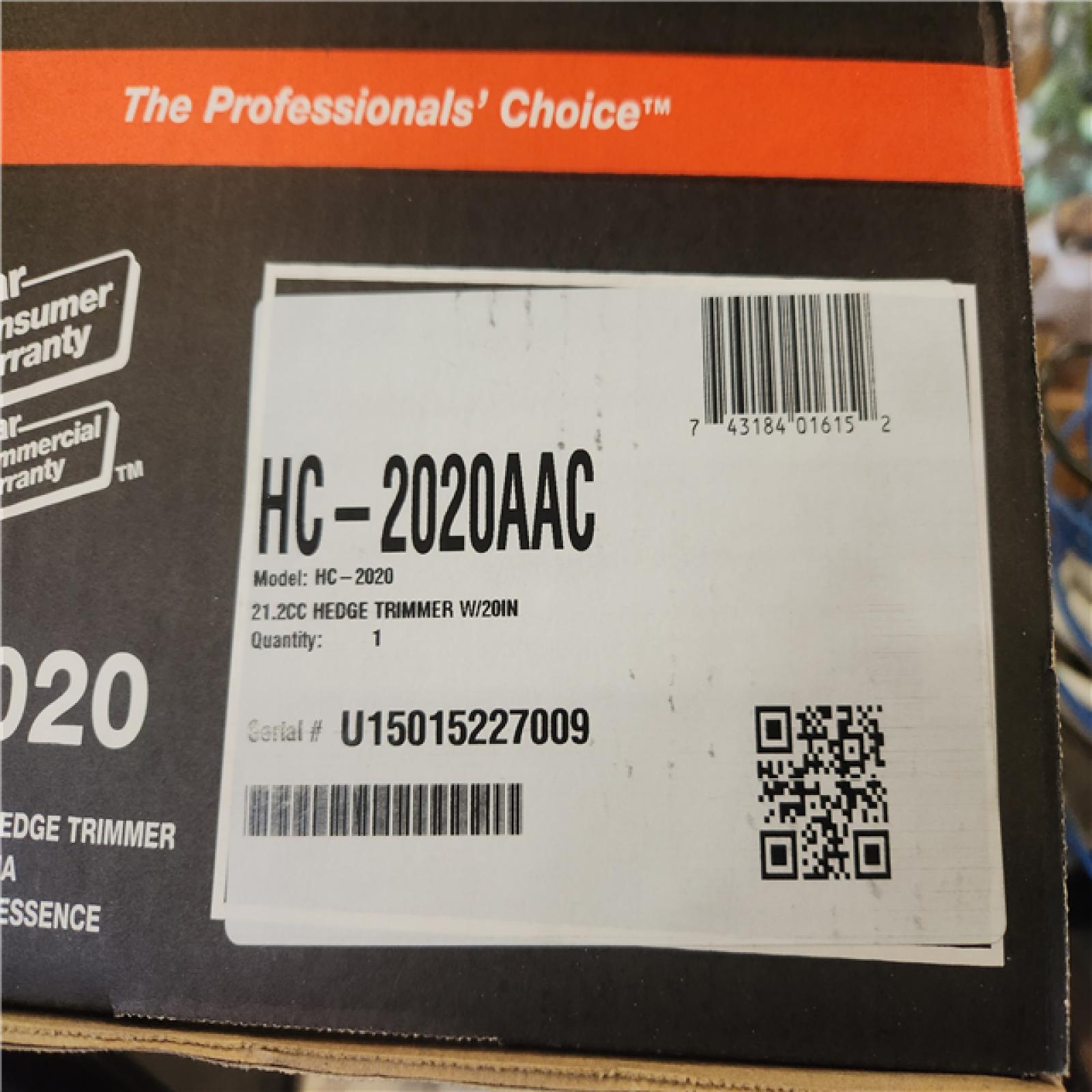 Phoenix AS-IS ECHO 20 in. 21.2 cc Gas 2-Stroke Hedge Trimmer