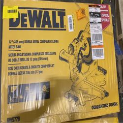 NEW- DeWalt 15 Amps 12 in. Corded Dual-Bevel Sliding Compound Miter Saw