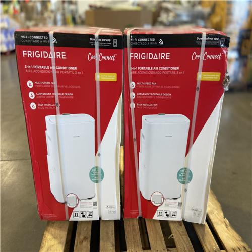 DALLAS LOCATION - Frigidaire 10,000 BTU (DOE) Portable Air Conditioner with Supplemental Heater and Dehumidifier with Remote in White