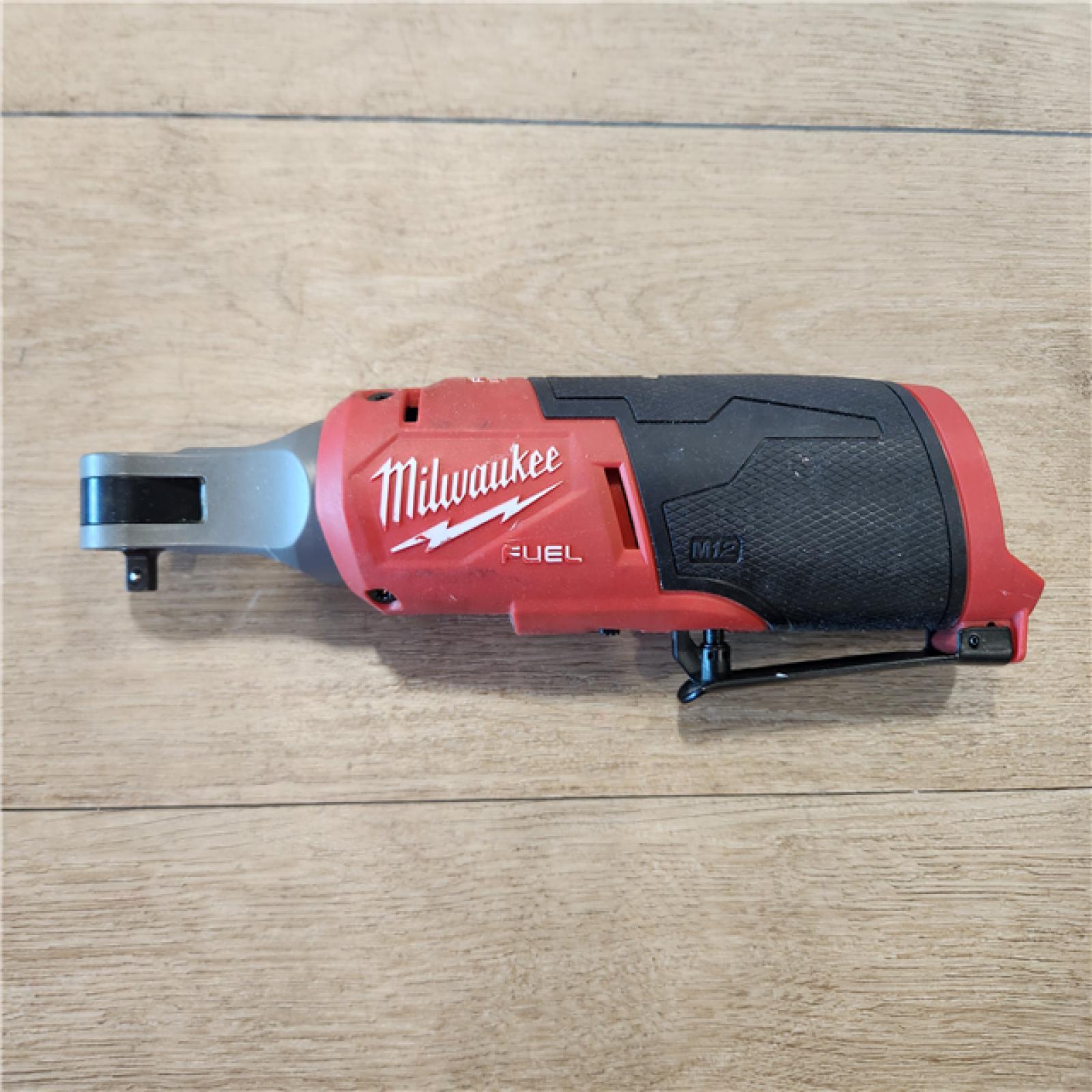 AS-IS- Milwaukee FUEL 12V Lithium-Ion Brushless Cordless High Speed 1/4 in. Ratchet (Tool-Only)