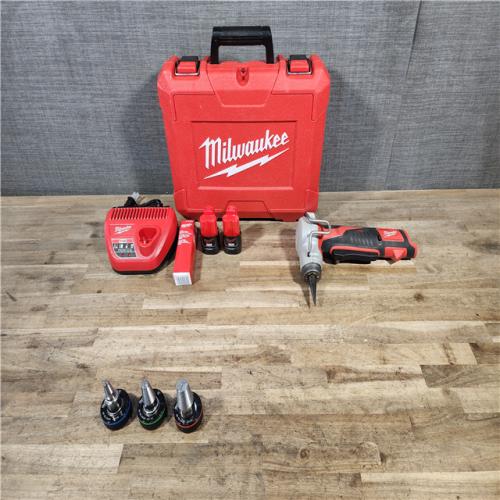 HOUSTON LOCATION - AS-IS M12 12-Volt Lithium-Ion Cordless PEX Expansion Tool Kit with (2) 1.5 Ah Batteries  (3) Expansion Heads and Hard Case