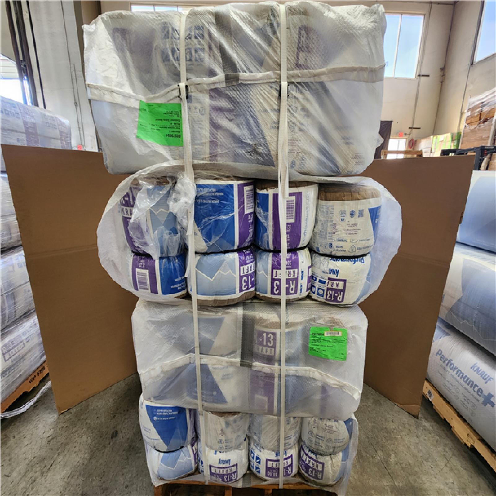 Phoenix NEW Knauf Insulation R13 Kraft Faced 15 in. x 32 ft. Fiberglass Insulation Rolls for 2x4 Wall - Sound-Reducing and Made in America (48-Rolls)