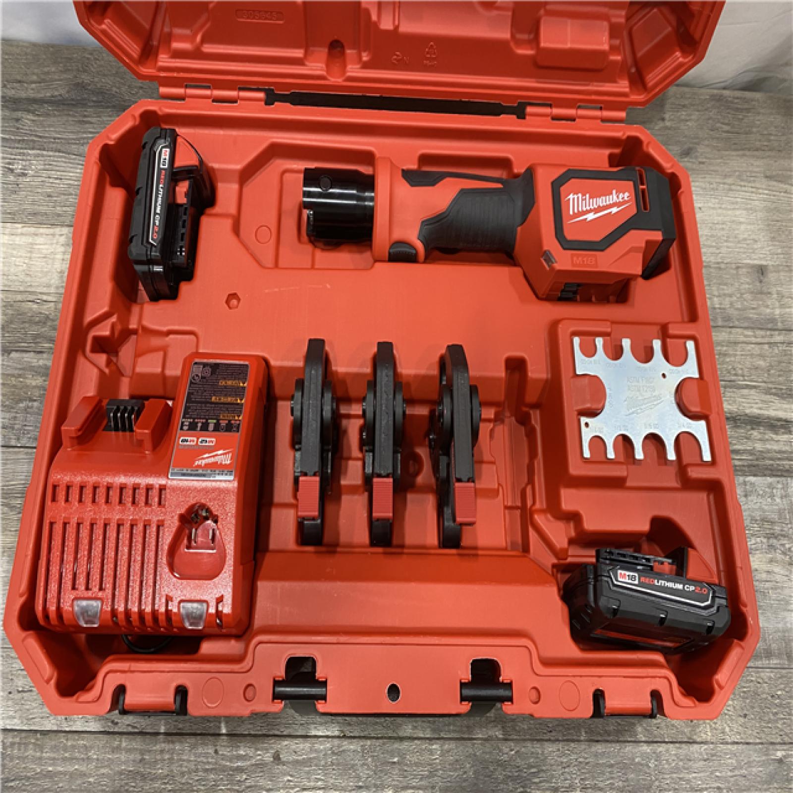 AS-IS Milwaukee 18V Lithium-Ion Cordless Short Throw Press Tool Kit