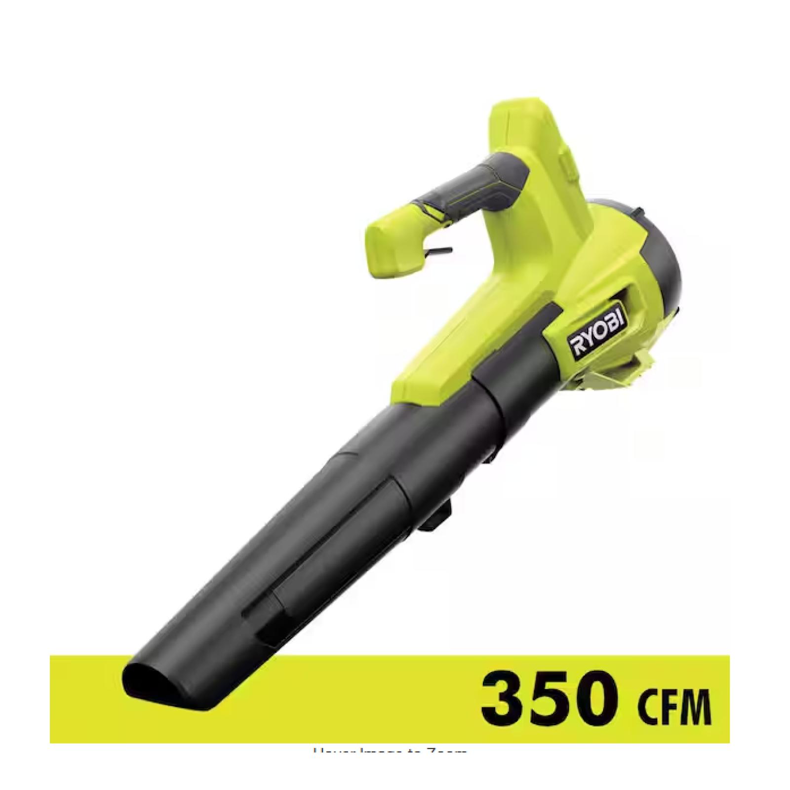NEW! - RYOBI ONE+ 18V 100 MPH 350 CFM Cordless Battery Variable-Speed Jet Fan Leaf Blower (Tool Only)