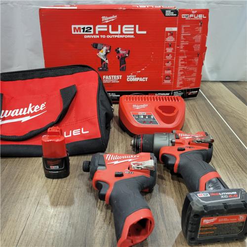 AS-IS MILWAUKEE M12 Fuel Combo Rotomartillo 1/2 Y Llave De Impacto1/4 Nueva Generacion