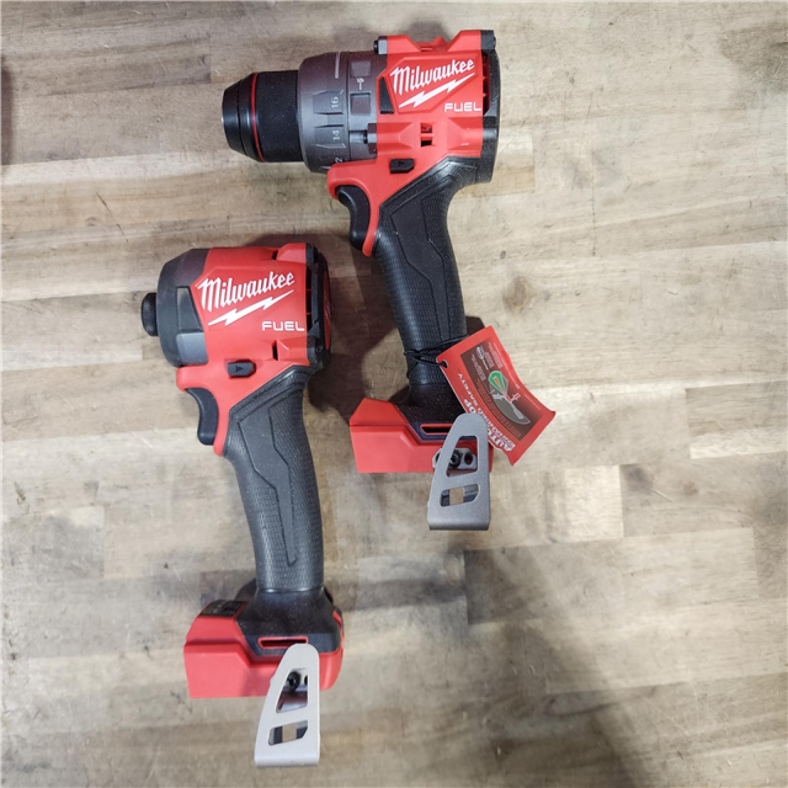 HOUSTON LOCATION - AS-IS MILWAUKEE FUEL 18V Lithium-Ion Brushless Cordless Hammer Drill and Impact Driver Combo Kit