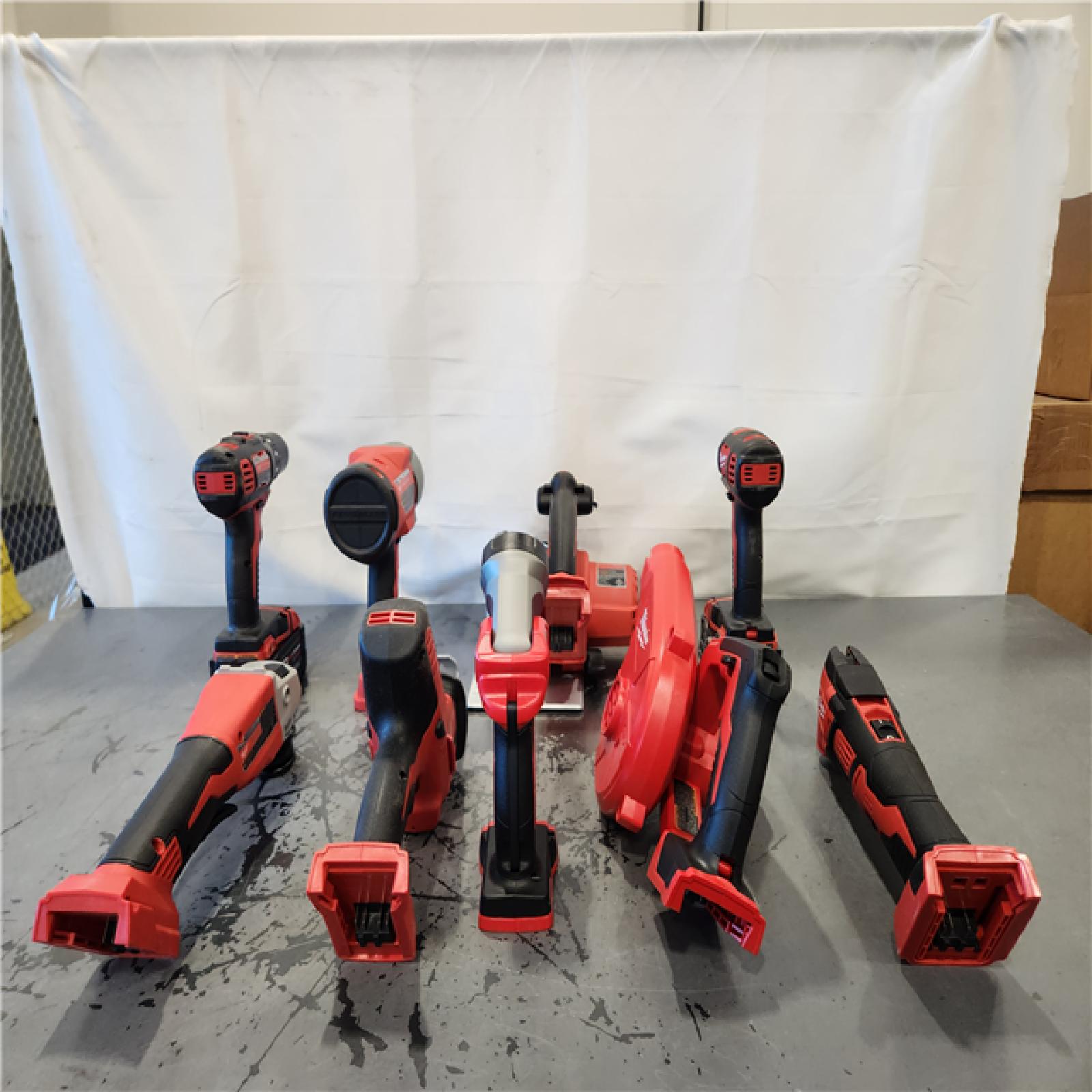 AS-IS- Milwaukee 18-Volt Lithium-Ion Cordless (9-Tool) Combo Kit