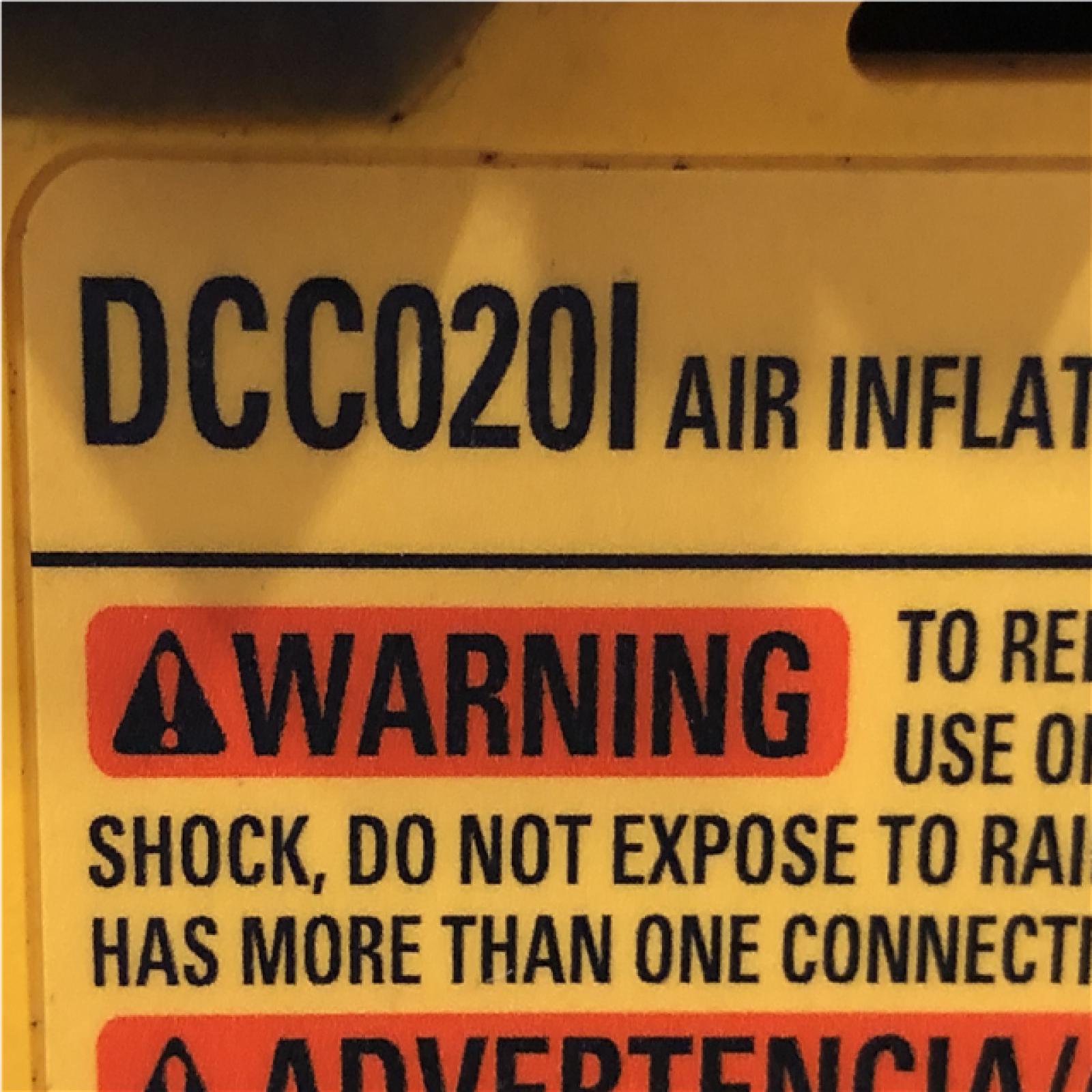 AS-IS DEWALT 20V MAX Cordless Electric Portable Inflator (Tool Only)