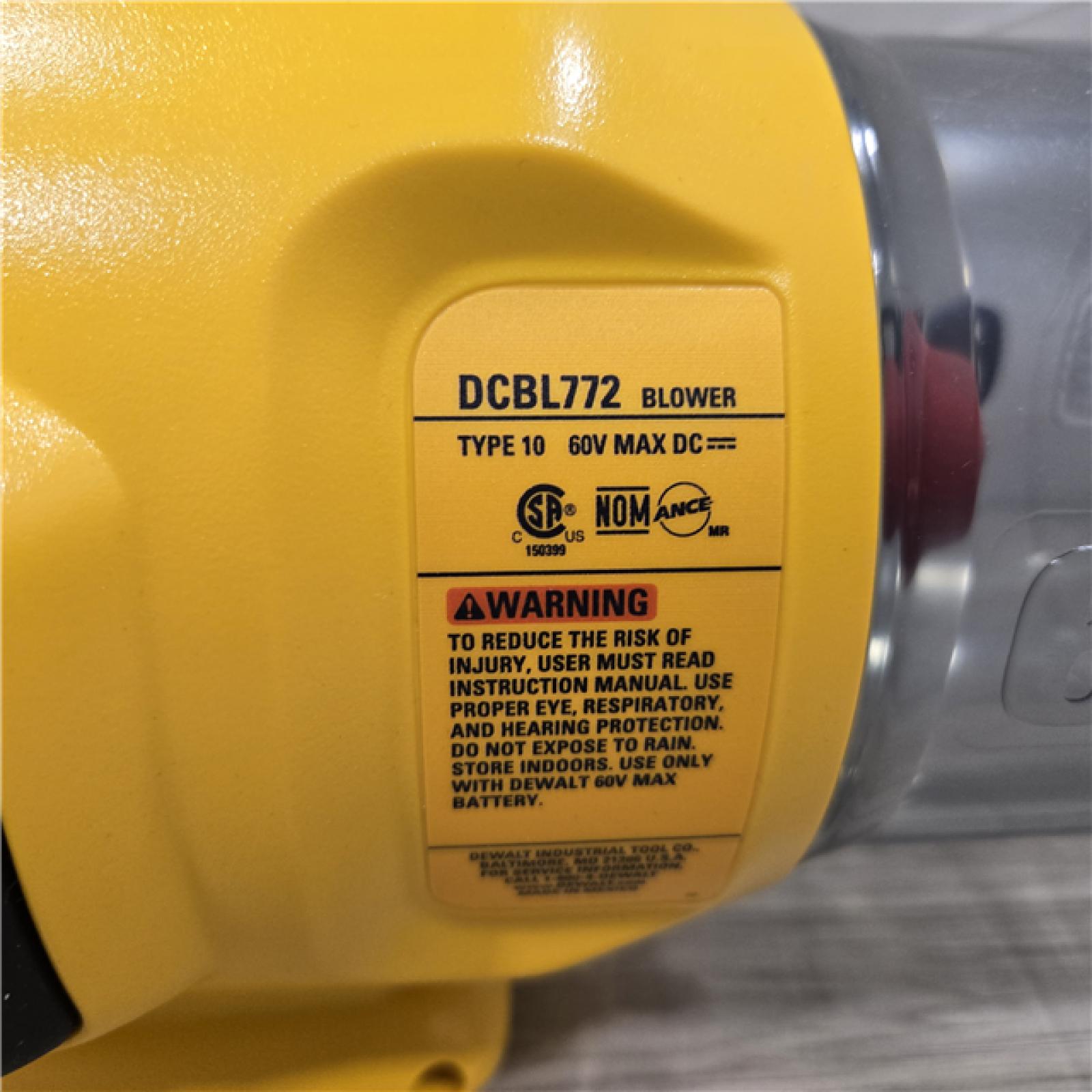 AS-IS DeWalt 60V AXIAL BLOWER Kit