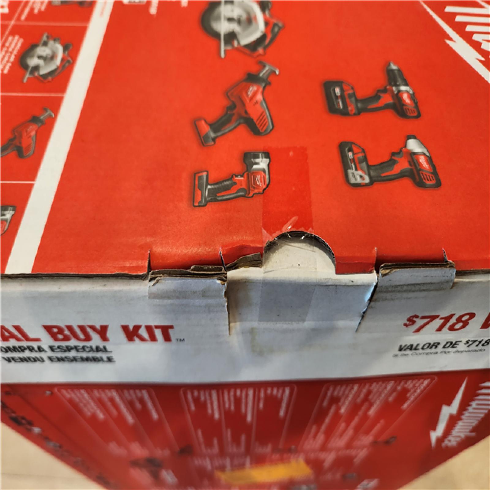 NEW- Milwaukee M18 18V Lithium-Ion Cordless Power Tool Set  5 Pack