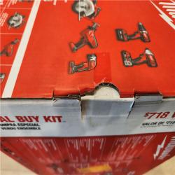 NEW- Milwaukee M18 18V Lithium-Ion Cordless Power Tool Set  5 Pack