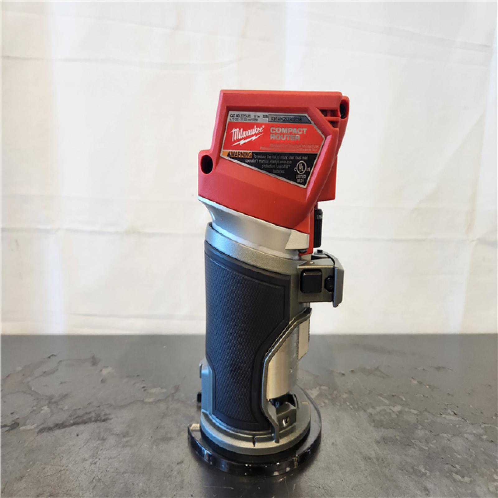 AS-IS- Milwaukee 2723-20 M18 FUEL 18V Cordless Li-Ion Compact Router - Bare Tool