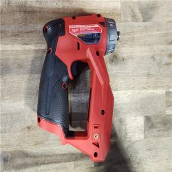 HOUSTON LOCATION - AS-IS Milwaukee M12 FUEL 12V Lithium-Ion Brushless Cordless 4-in-1 Installation 3/8 in. Drill Driver Kit with 4-Tool Heads
