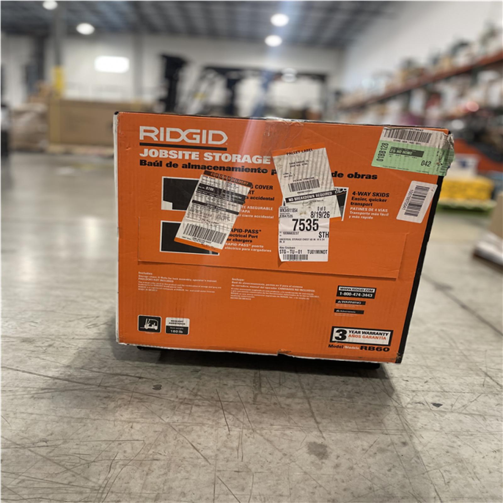 DALLAS LOCATION- RIDGID Universal Storage Chest 60 in. W x 24 in. D