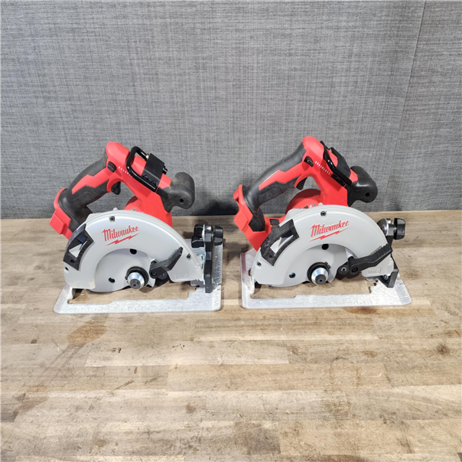 HOUSTON LOCATION - AS-IS Milwaukee (2) 7-1/4 18V Brushless Circular Saw 2631-20 (Bare Tool)