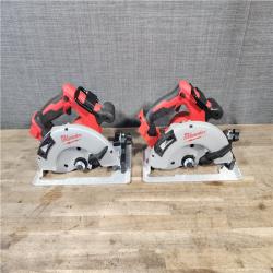 HOUSTON LOCATION - AS-IS Milwaukee (2) 7-1/4 18V Brushless Circular Saw 2631-20 (Bare Tool)