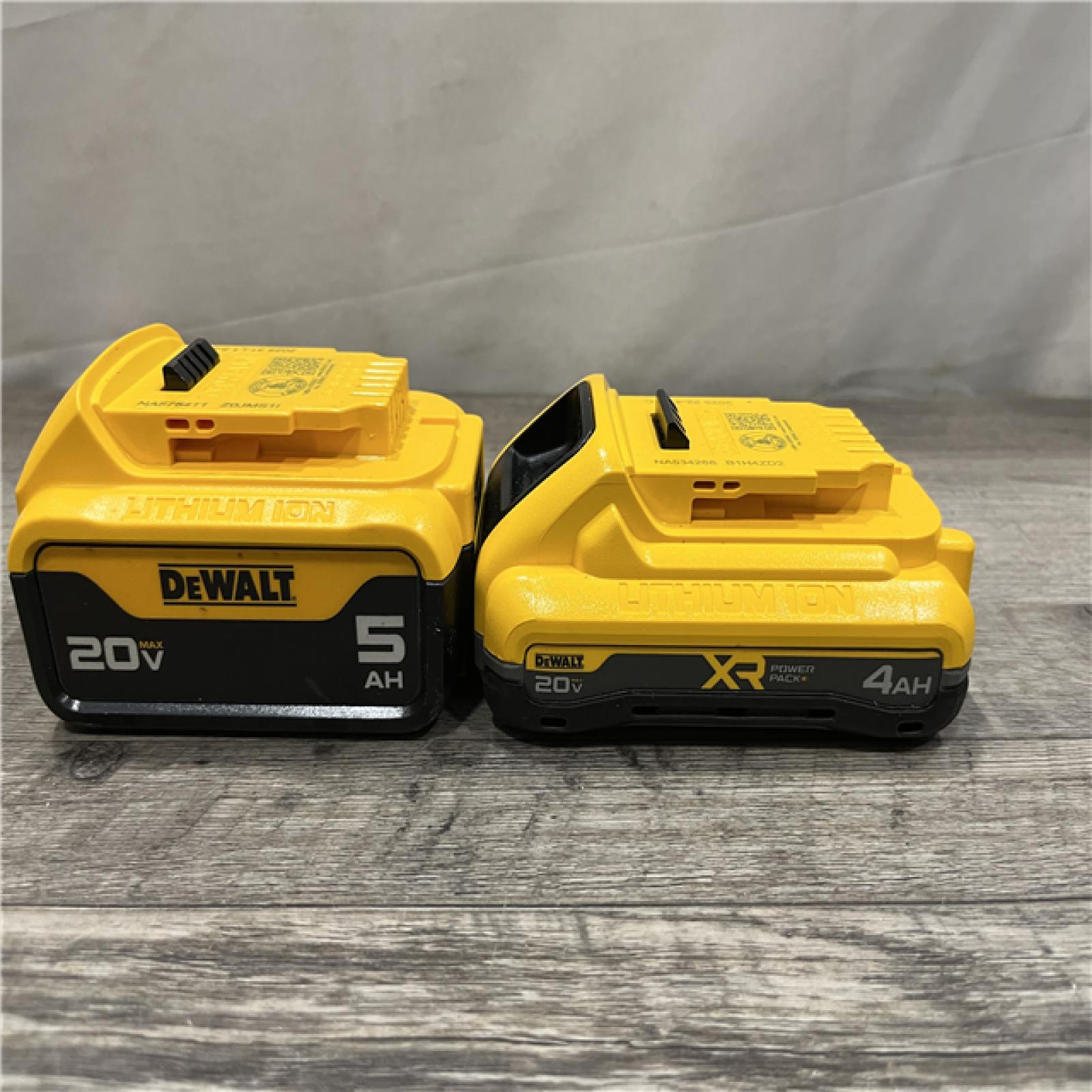 AS-IS DEWALT 20V MAX Lithium-Ion Starter Kit with 4.0 Ah and 5.0 Ah Batteries and Charger