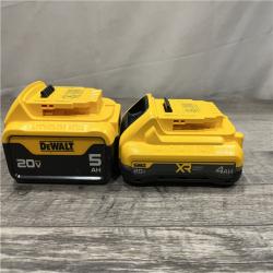 AS-IS DEWALT 20V MAX Lithium-Ion Starter Kit with 4.0 Ah and 5.0 Ah Batteries and Charger