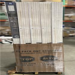 DALLAS LOCATION- AS-IS STEVES 36 in. x 80 in. Left-Handed Textured Hollow Core White Composite Single Prehung Interior Door (5 DOORS)