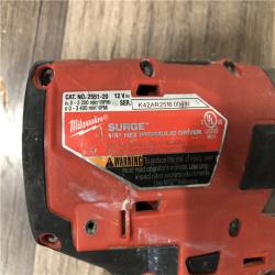 AS-IS Milwaukee FUEL SURGE 12V Lithium-Ion Brushless Cordless 1/4 in. Hex Impact Driver (Tool-Only)
