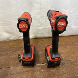 AS-IS MILWAUKEE M18 FUEL 18V Lithium-Ion Brushless Cordless Hammer Drill and Impact Driver Combo Kit (2-Tool) with 2 Batteries