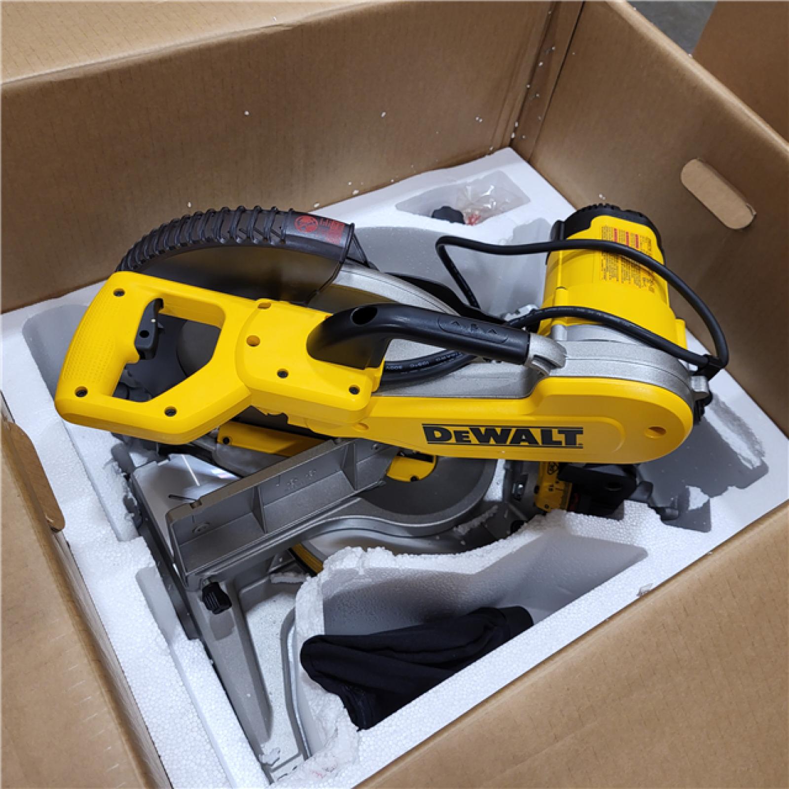 AS-IS DEWALT 12 in. 15 Amp Compound Double Bevel Miter Saw