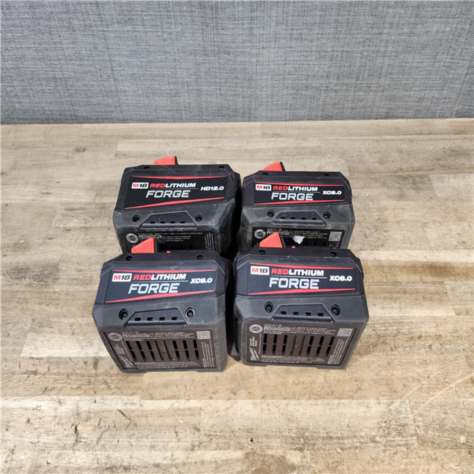HOUSTON LOCATION - AS-IS MILWAUKEE FORGE BATTERY PACK QTY - 4
