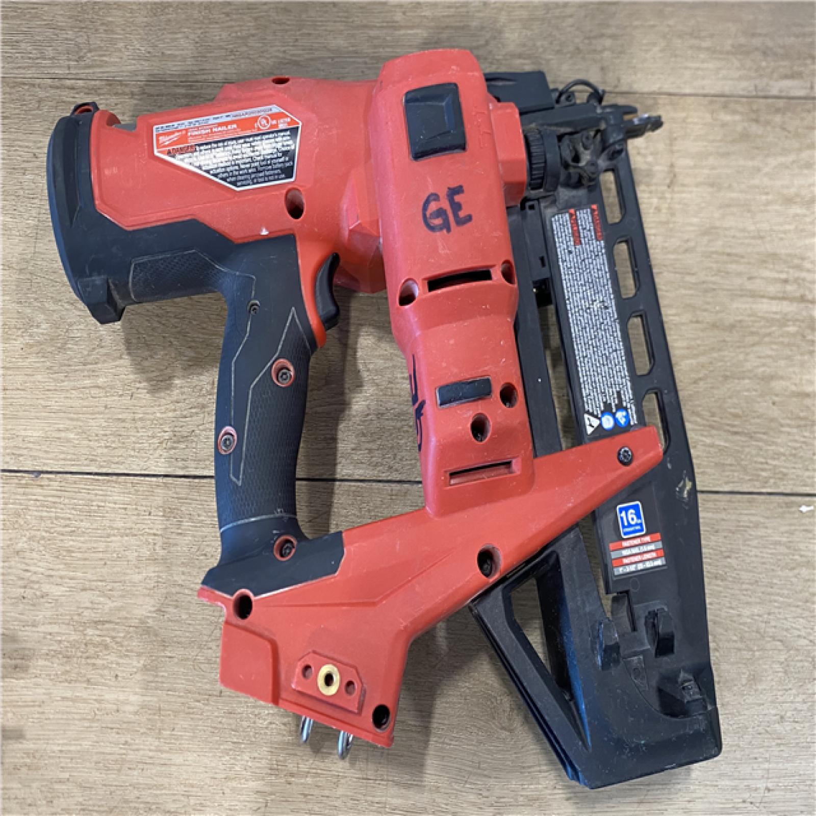 AS-IS Milwaukee FUEL 18-Volt Lithium-Ion Brushless Cordless Gen ll 16-Gauge Straight Finish Nailer (Tool Only)