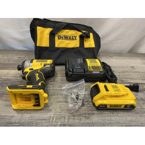 AS-IS DEWALT Atomic 20V Max Lithium-Ion Brushless Cordless Compact 1/4 in. Impact Driver Kit