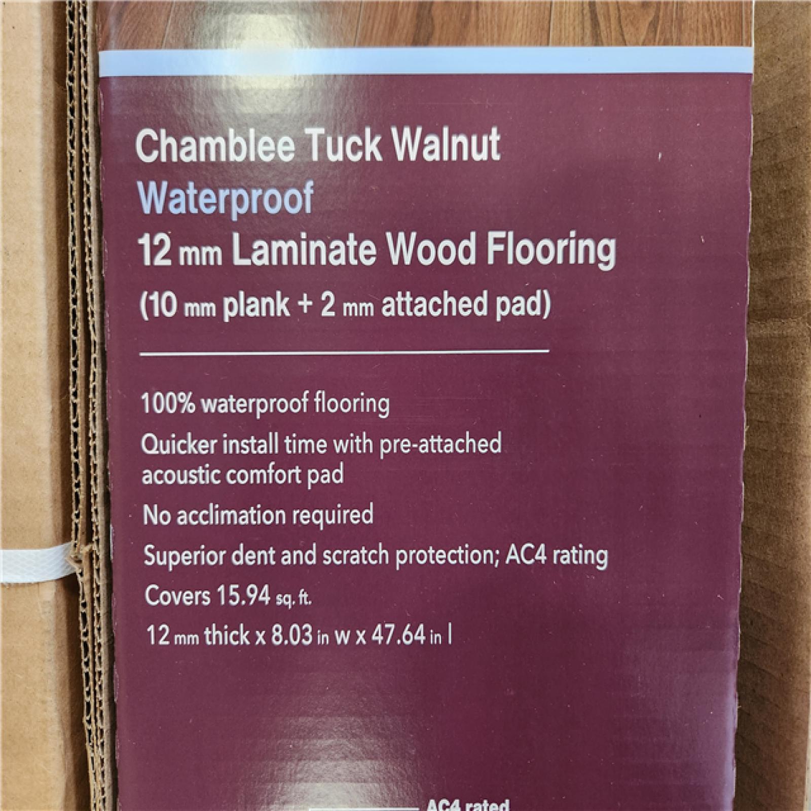 Phoenix NEW Home Decorators Collection Chamblee Tuck Walnut 12 mm T x 8.03 in. W Waterproof Laminate Wood Flooring (127 sqft/ 8case)