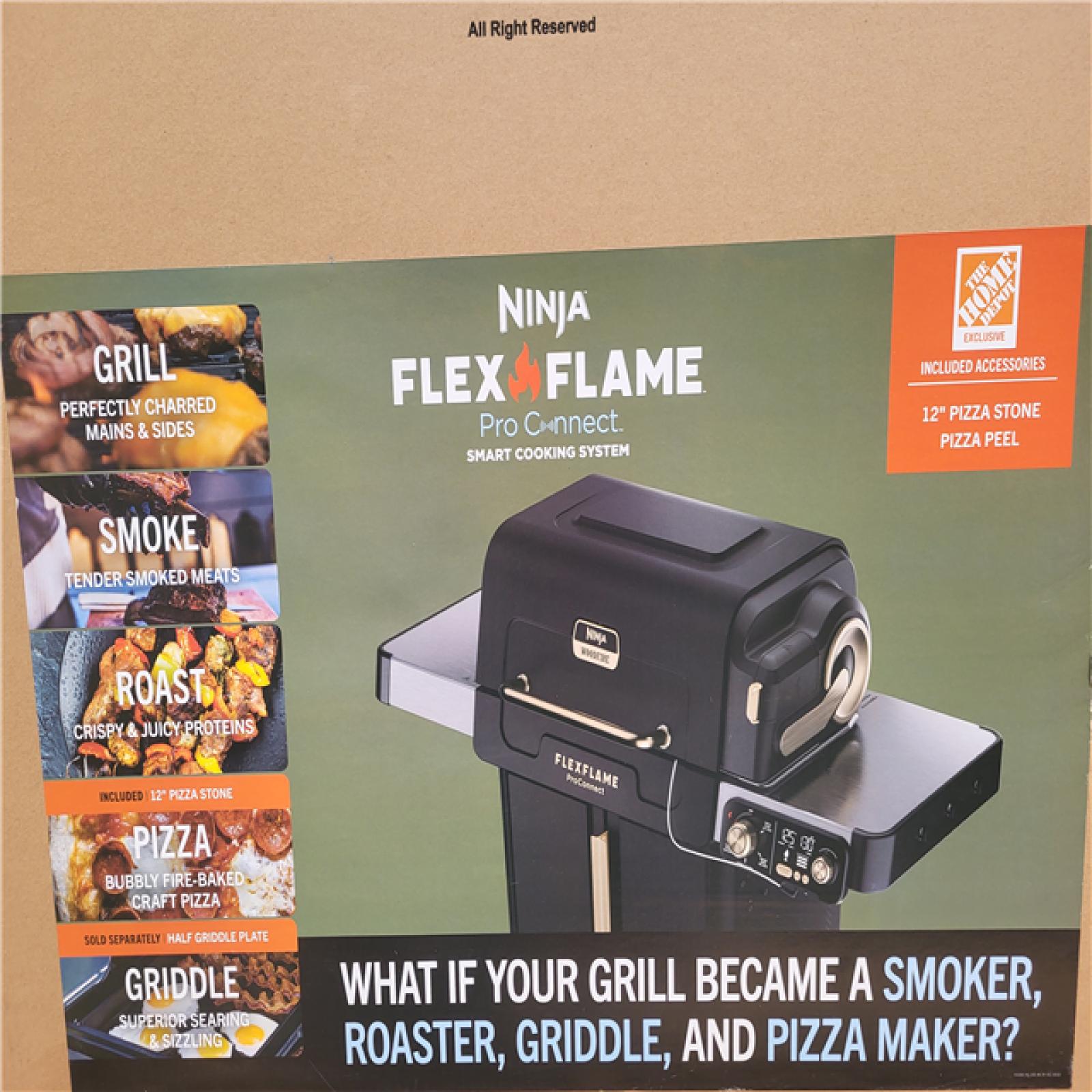 CALIFORNIA AS-IS LIKE NEW NINJA FLEXFLAME PROCONNECT SMART COOKING SYSTEM