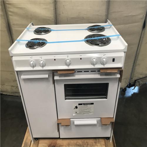 California NEW Summit Appliance 36 In. 2.9 Cu. Ft. Electric Range In White