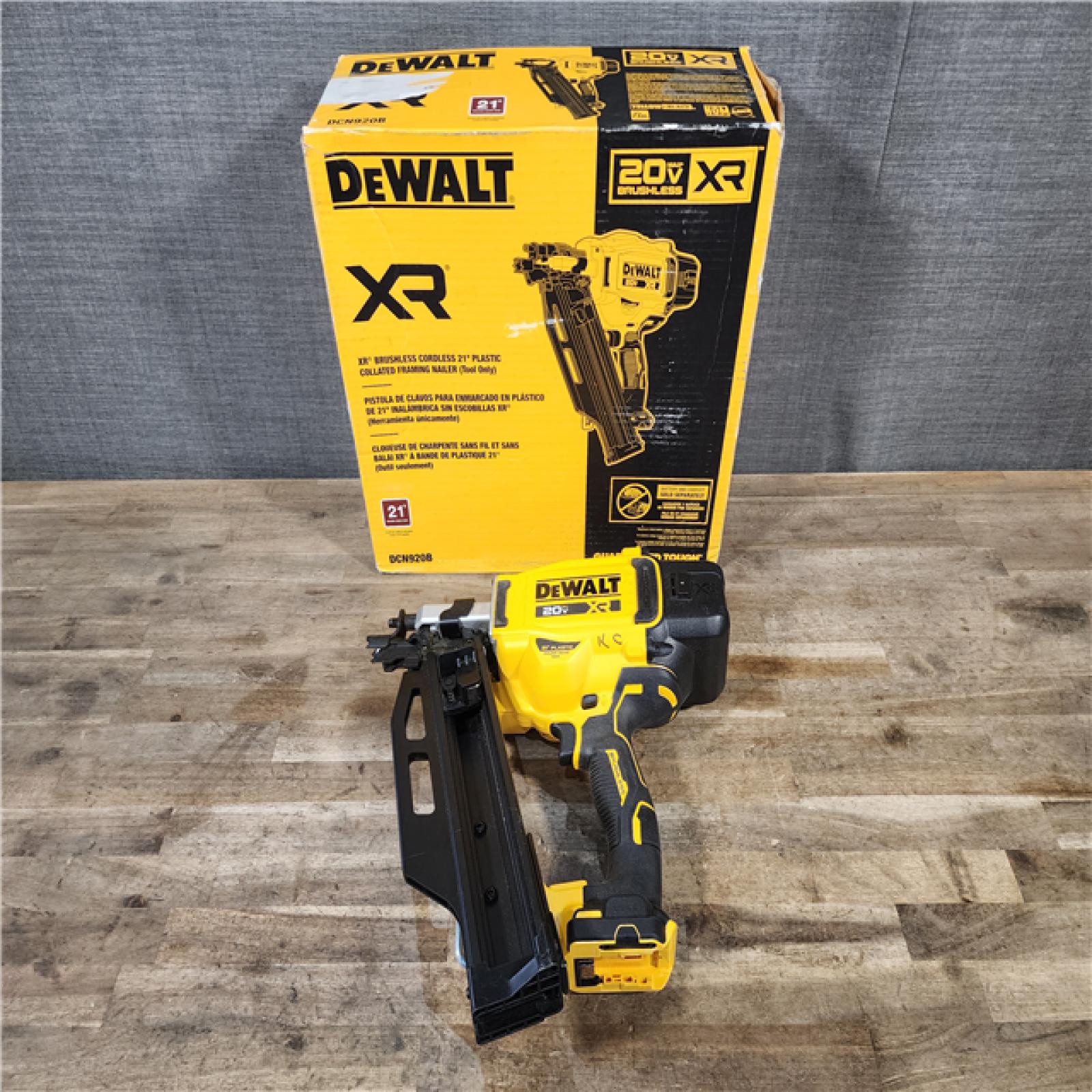 HOUSTON LOCATION - AS-IS DEWALT 20-Volt 21° Cordless Framing Nailer (Tool-Only)