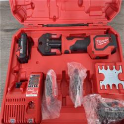 California AS-IS Milwaukee M18 Short Throw Press Tool Kit  Includes (2) Batteries  Charger & Hard Case