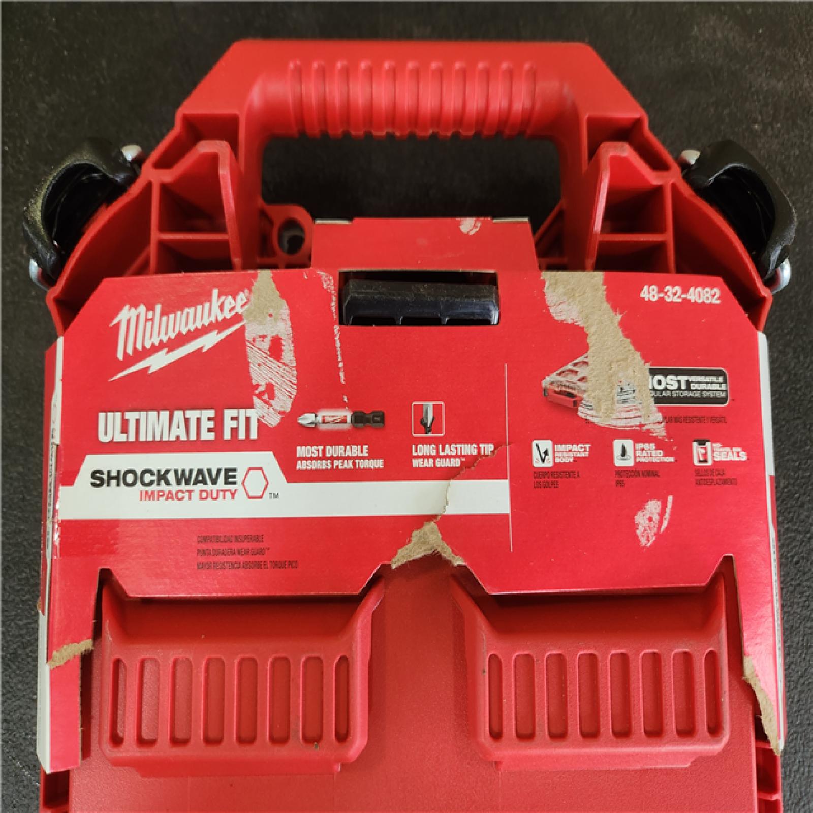 Phoenix NEW Milwaukee SHOCKWAVE Impact Duty Alloy Steel Screw Driver Bit Set with PACKOUT Case (100-Piece)