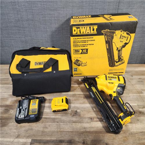 HOUSTON LOCATION - AS-IS (APPEARS LIKE NEW) DEWALT 20V MAX XR 15 Ga. Cordless 34 Deg Nailer 20 V