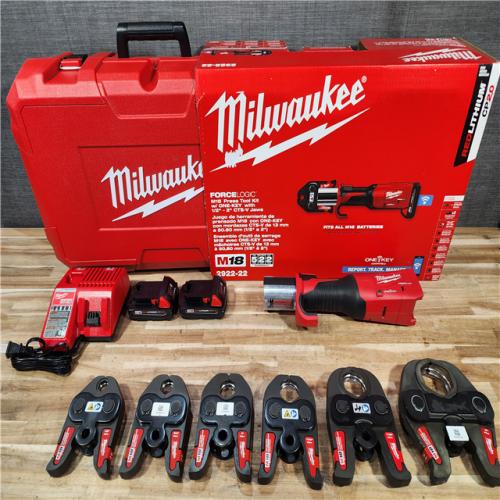 HOUSTON LOCATION - AS-IS (APPEARS LIKE NEW) Milwaukee M18 Force Logic ONE KEY Press Tool 1/2-2 Kit