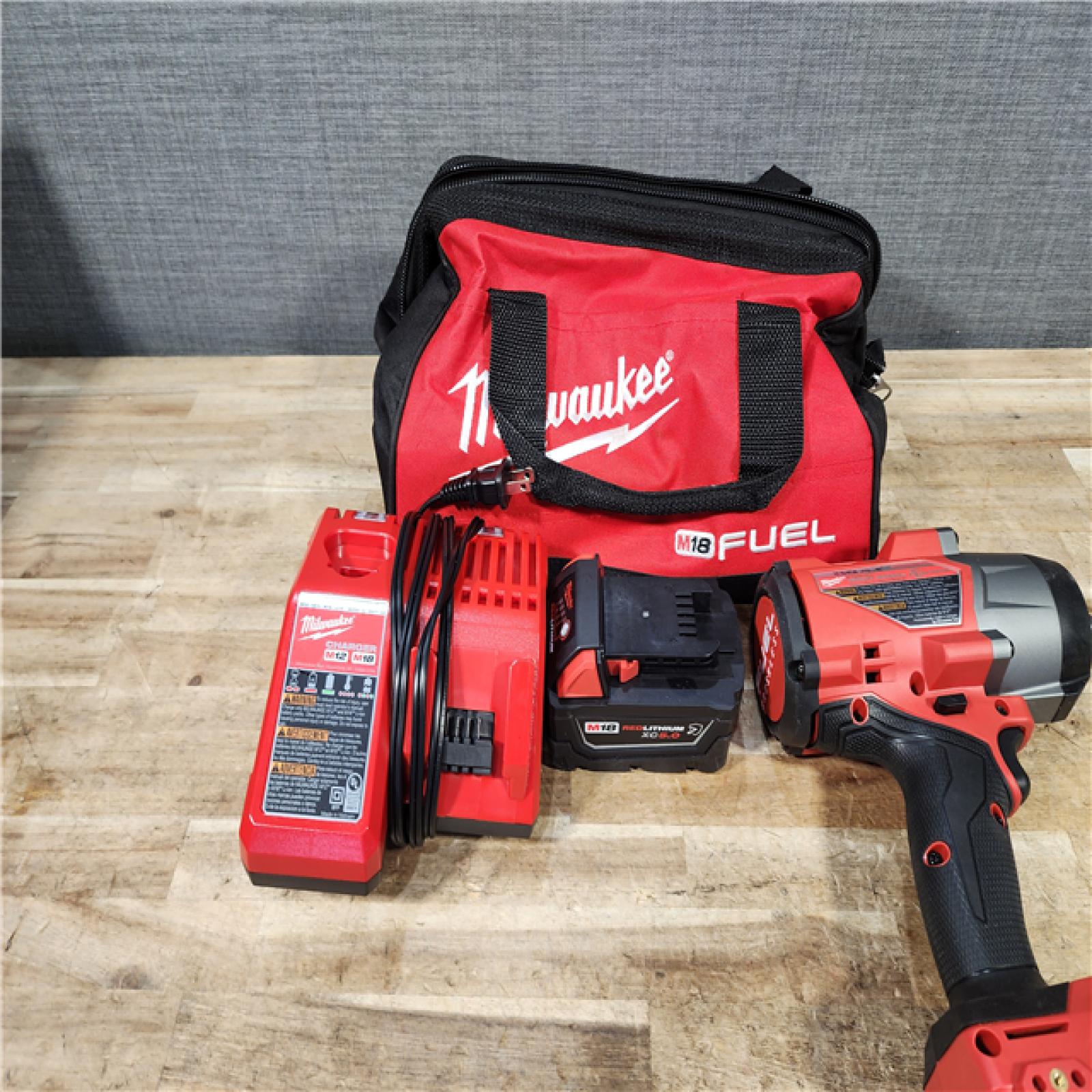HOUSTON LOCATION - AS - IS Milwaukee FUEL 18V Lithium-Ion Brushless Cordless 1/2 in. Impact Wrench w/Friction Ring Kit