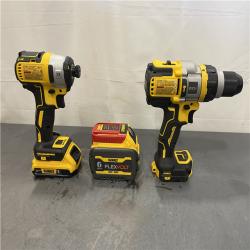 AS-IS - DEWALT 20V MAX Cordless Brushless Hammer Drill/Driver 2 Tool Combo Kit with FLEXVOLT ADVANTAGE