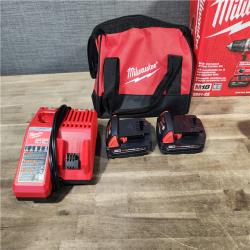 HOUSTON LOCATION - AS-IS Milwaukee 18V Cordless Brushed 2 Tool Drill/Driver and Impact Driver Kit
