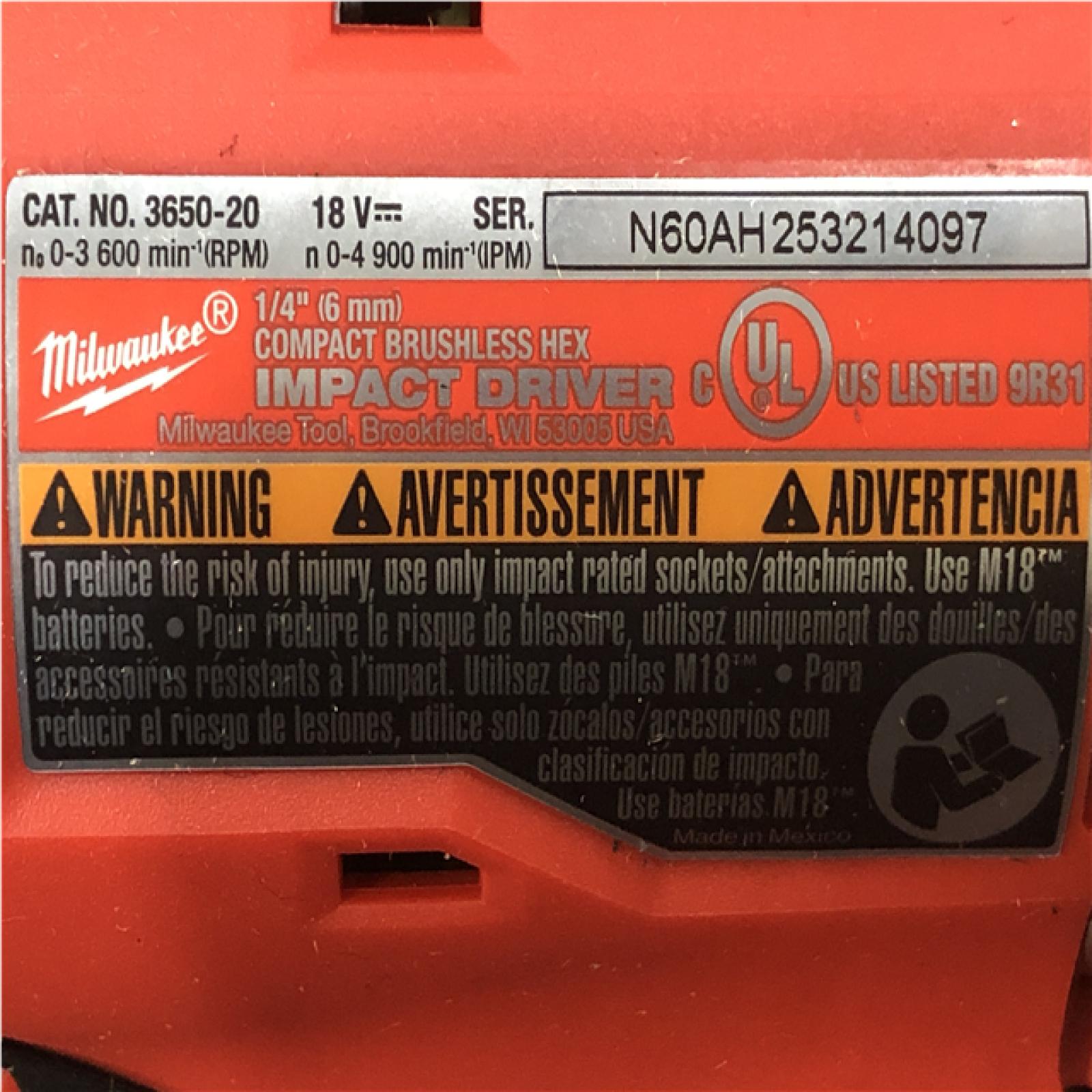 AS-IS Milwaukee 18V Lithium-Ion Brushless Cordless Compact Drill/Impact Combo Kit