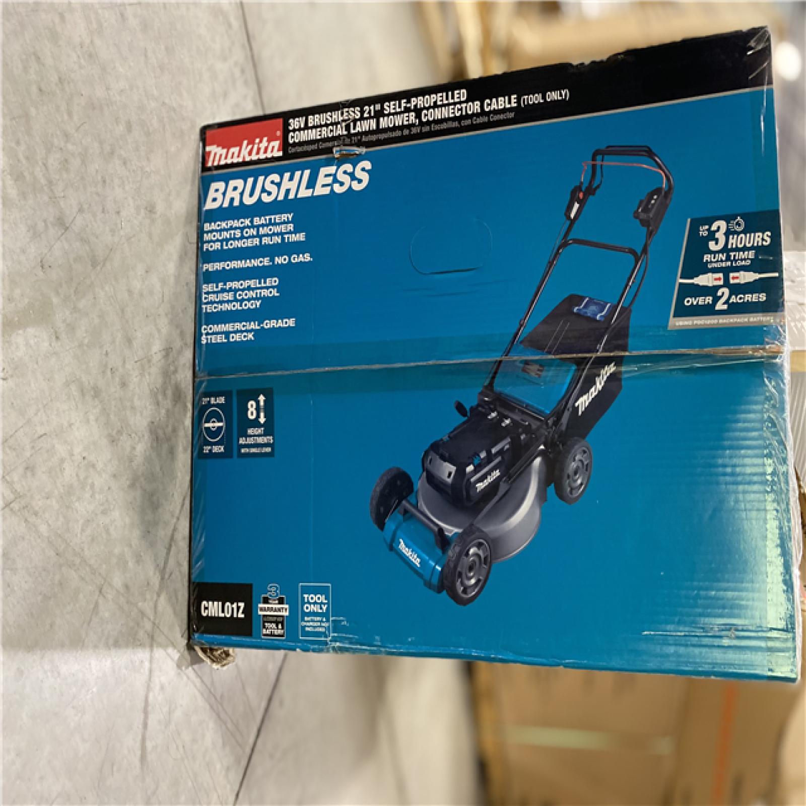 DALLAS LOCATION - Makita 21 in. 36V ConnectX Brushless Electric Walk Behind Commercial Self-Propelled Lawn Mower (Tool Only)