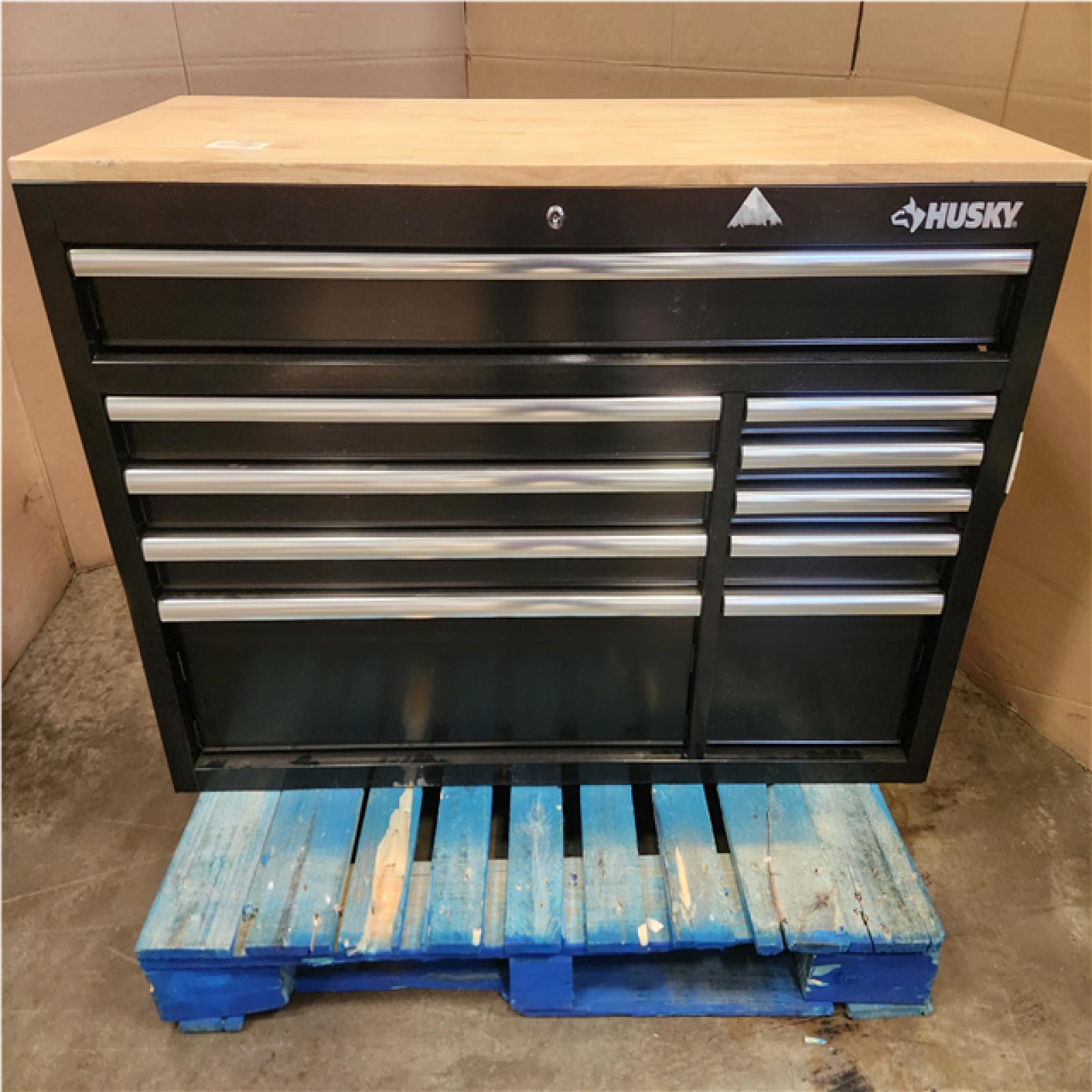 Phoenix NEW Husky Modular Tool Storage 52 in. W Standard Duty Black Mobile Workbench Cabinet