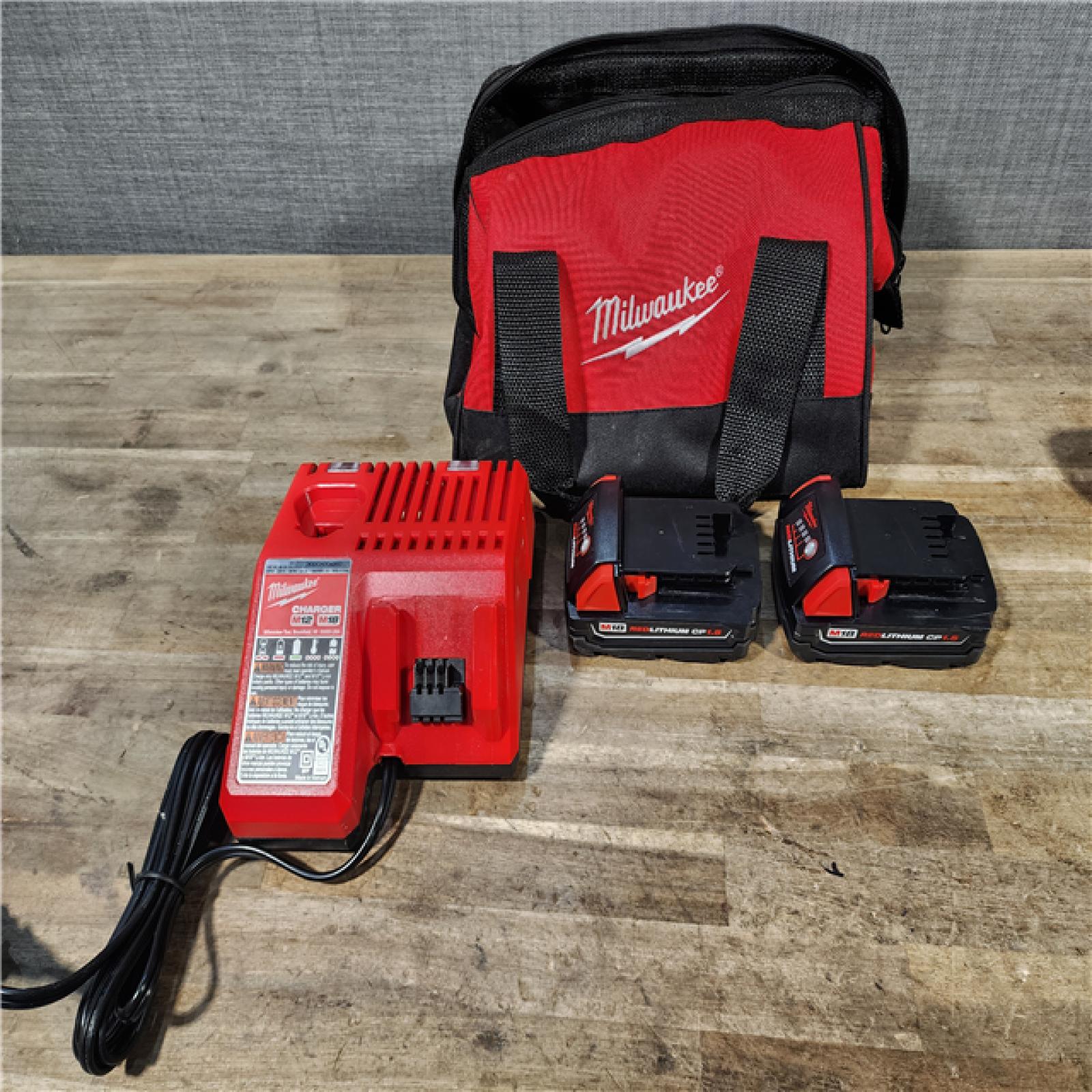 HOUSTON LOCATION - AS-IS Milwaukee M18 Brushed Cordless (2-Tool) Drill/Driver and Impact Driver Kit